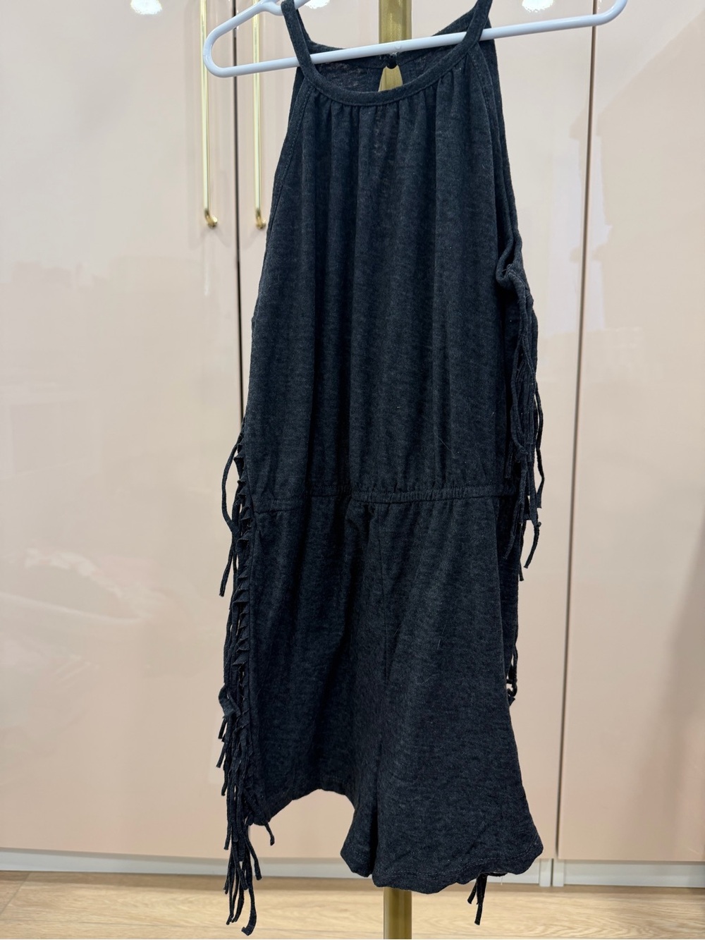 art class Black Kids A-Line Fringe One-Piece Romper
